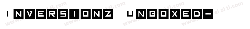 Inversionz Unboxed字体转换